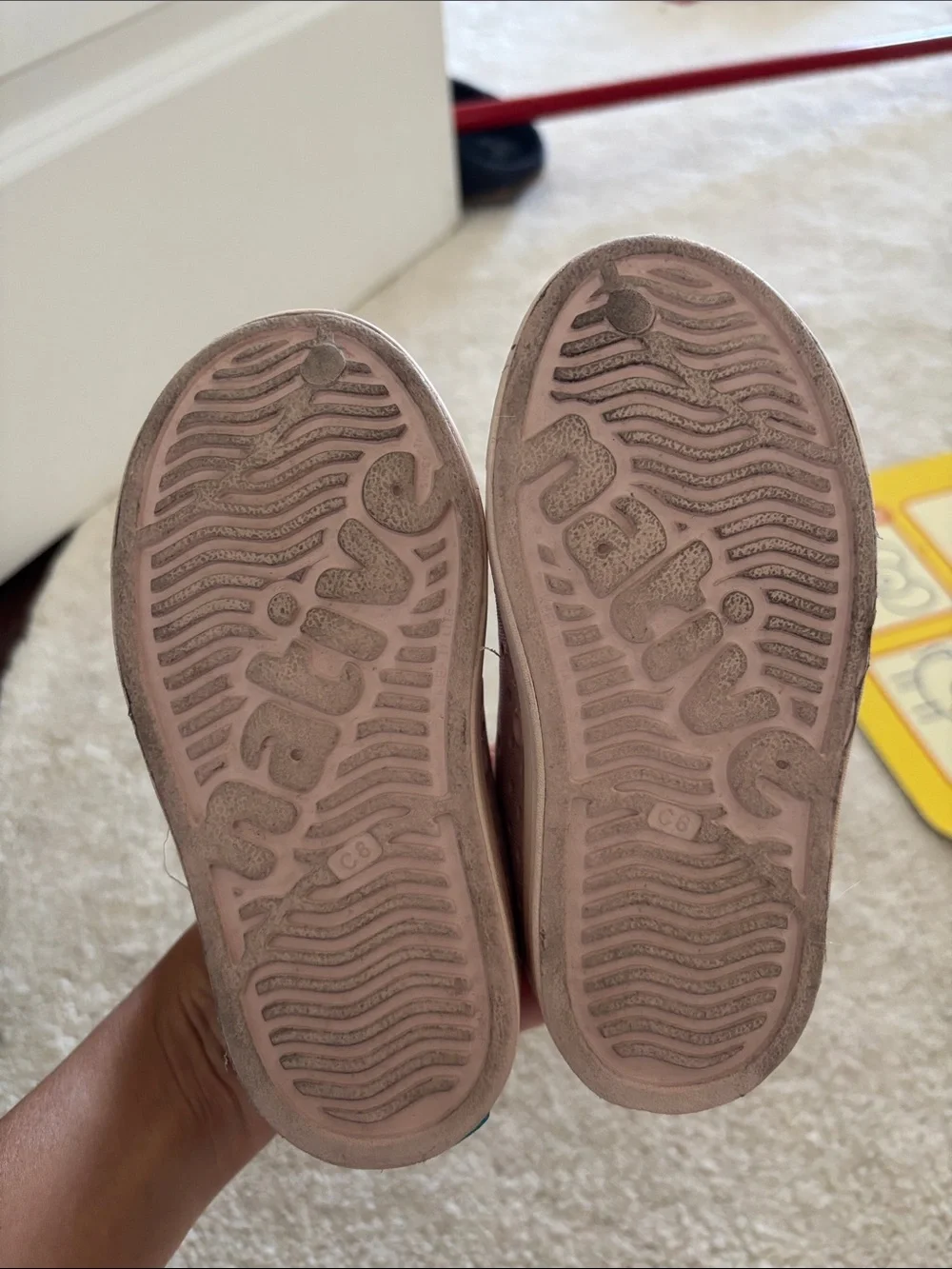 Native TODDLER Shoes in Blush Pink SIZE 8